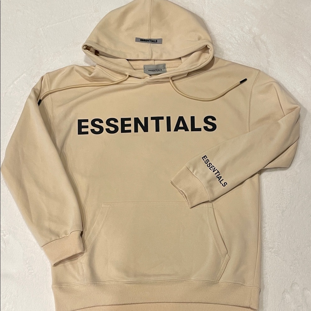🍎 Essentials Fear of God Cream hoodie
